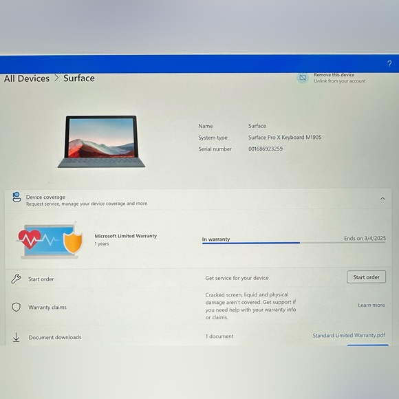 Microsoft Surface Pro Keyboard Compatible with Surface Pro 8 & Surface Pro X - Picture 8 of 8